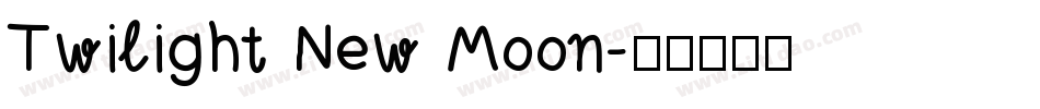 Twilight New Moon字体转换
